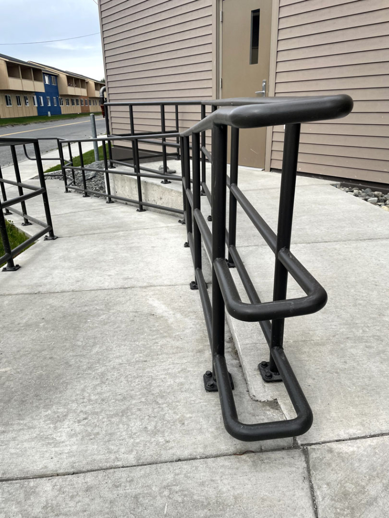 Tyotkas Elders Center ADA Railing - Alaska Alloy