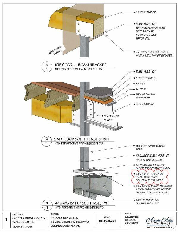 Grizzy garage structural drawing 2 Alaska Alloy